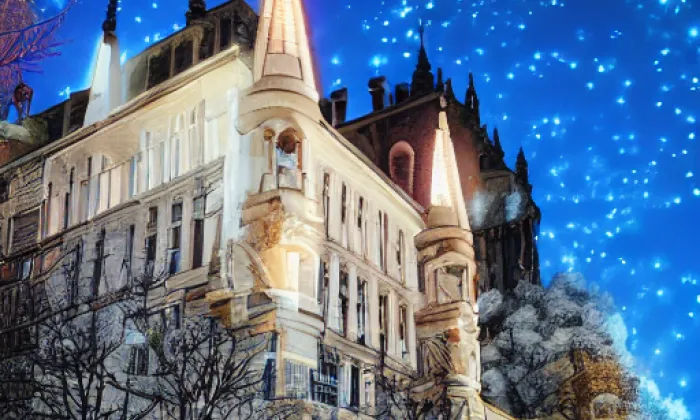zámek Zruč nad Sázavou – noc