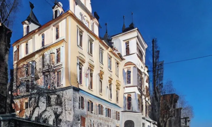 zámek Zruč nad Sázavou – winter
