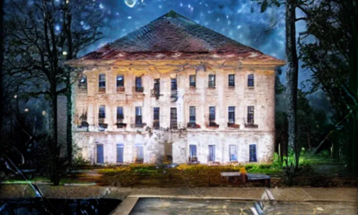 zámek Zvíkovec – noc