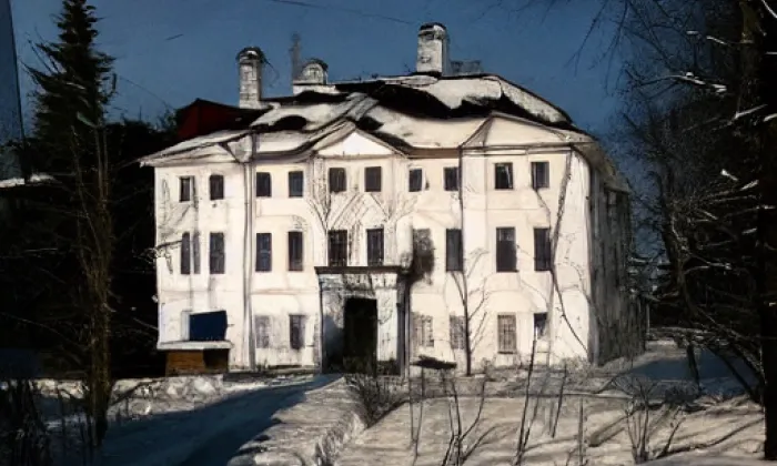 zámek Zvíkovec – zima