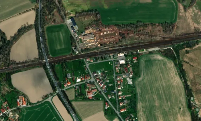 Zámrsk – letecký pohled