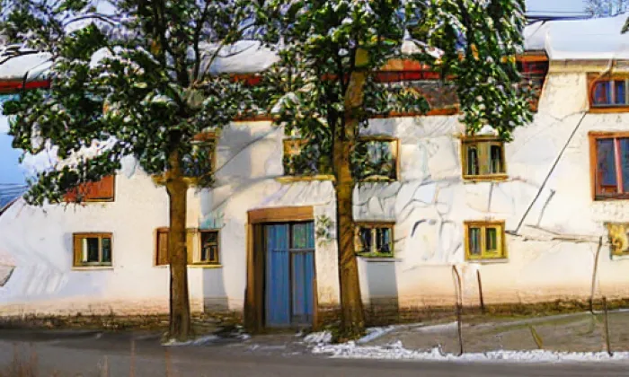Zemědělská usedlost č. p. 3 v Krníně – winter