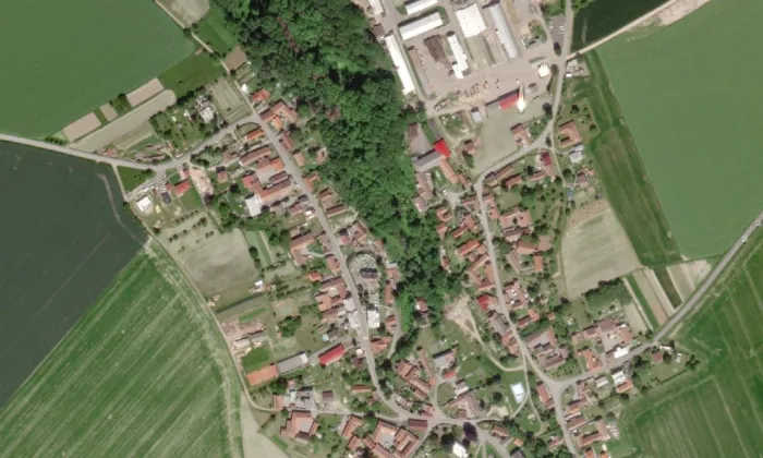 Zvonice (Řepníky) – letecký pohled