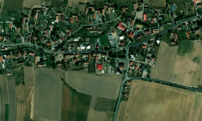Zvonice (Horní Ředice) – letecký pohled