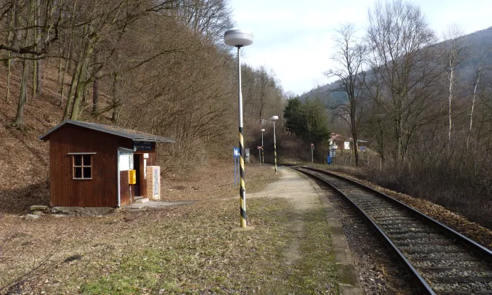dřevěná lávka v Prudké