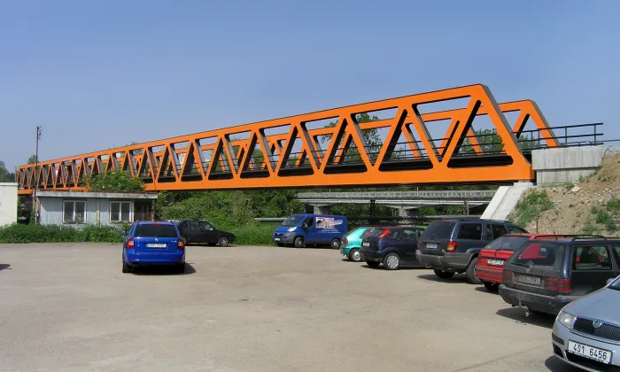 lávka přes Sázavu u Jawy
