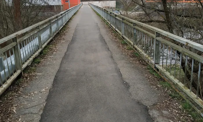 lávka přes Sázavu u Jawy
