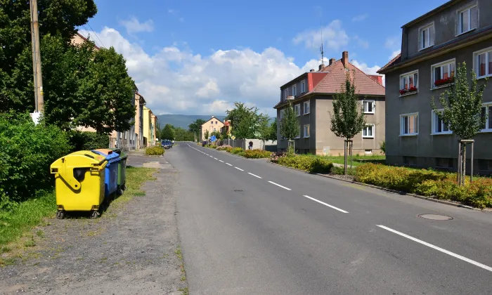 most Teplické ulice v Lahošti