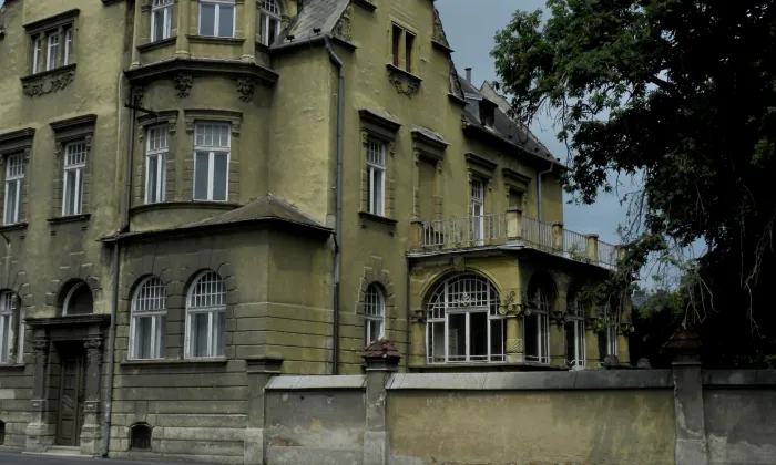 Vila čp. 893 s bránou, schodištěm a ohradní zdí