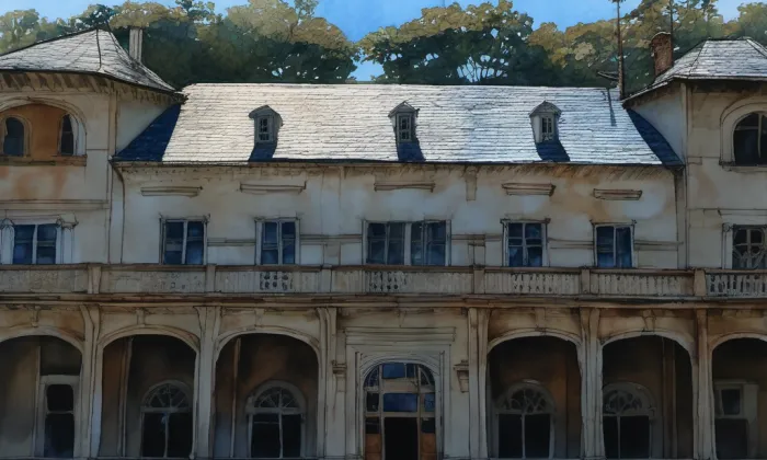 Šlechtova restaurace – akvarel