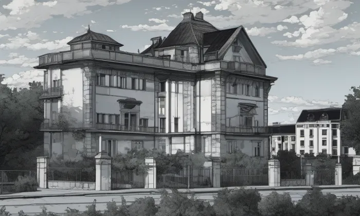 Areál Výzkumného ústavu cukrovarnického Střešovice – léto