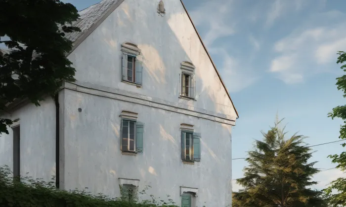 Bývalá fara (Guntramovice) – léto
