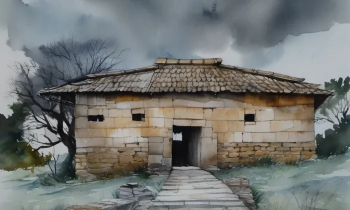 Boží muka (Jezdkovice) – akvarel