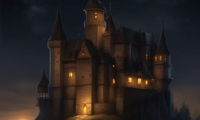 Chlum (hrad, okres Kroměříž) – noc