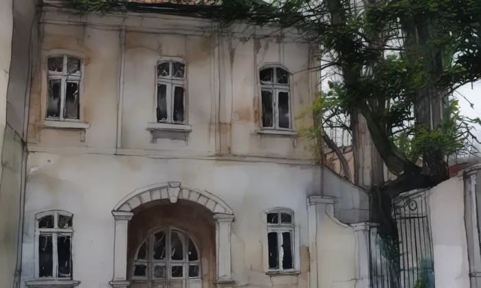 Dům Řásnovka – akvarel