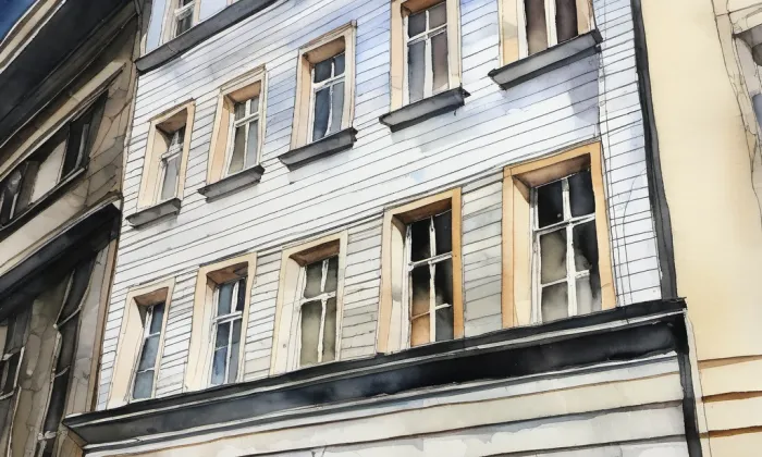 Dům čp. 170 – akvarel