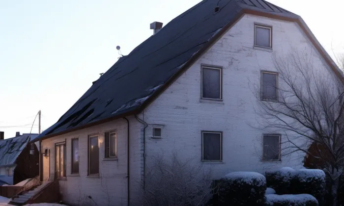 Dům čp. 176 – zima