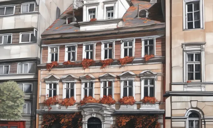 dům Embassy – podzim