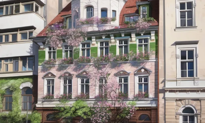 dům Embassy – jaro