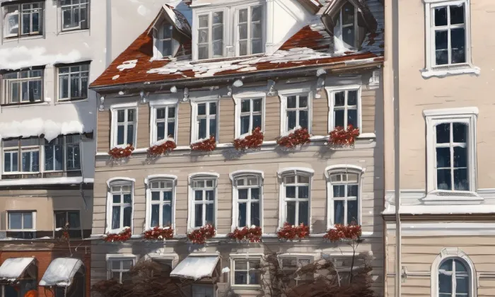 dům Embassy – zima