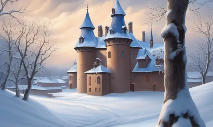 Dalovice (tvrz) – winter