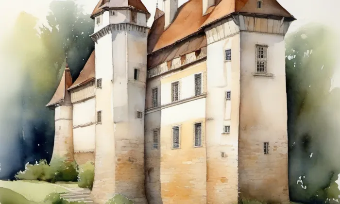 Drslavice – akvarel