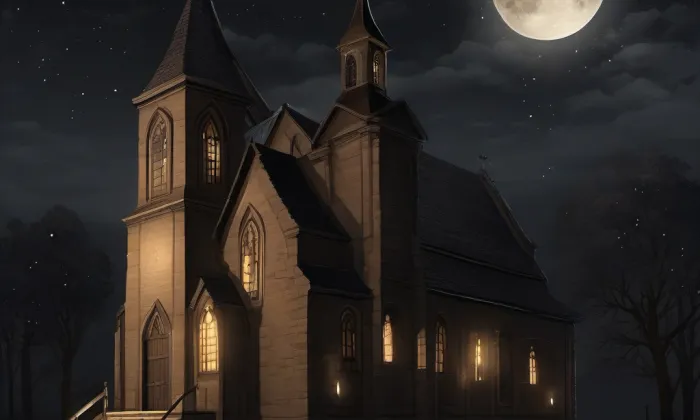 evangelický kostel v Třebíči – noc