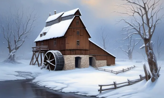 Flossmanův mlýn – winter