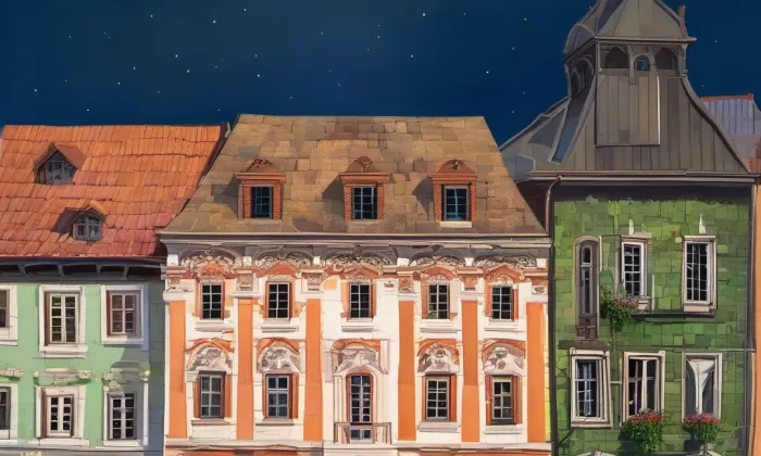 Gablerovský dům – jaro