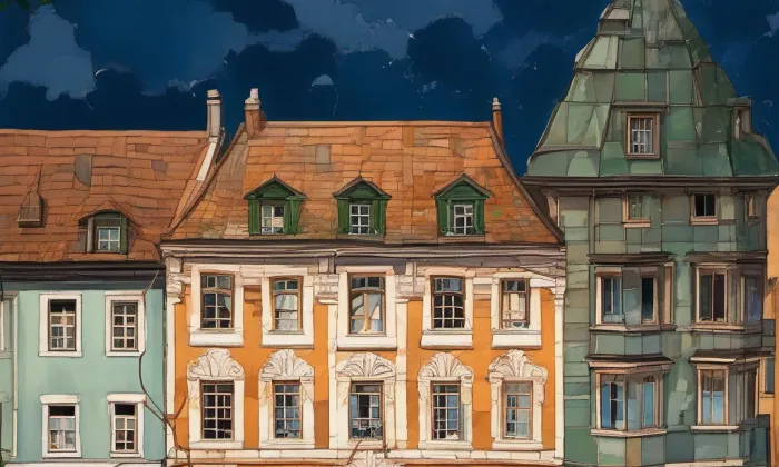 Gablerovský dům – léto