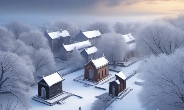 Hřbitov svaté Otýlie – zima