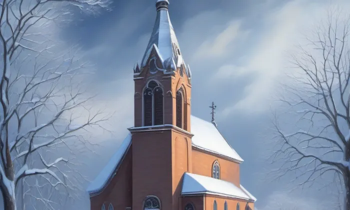 hřbitovní kaple svatého Isidora – zima