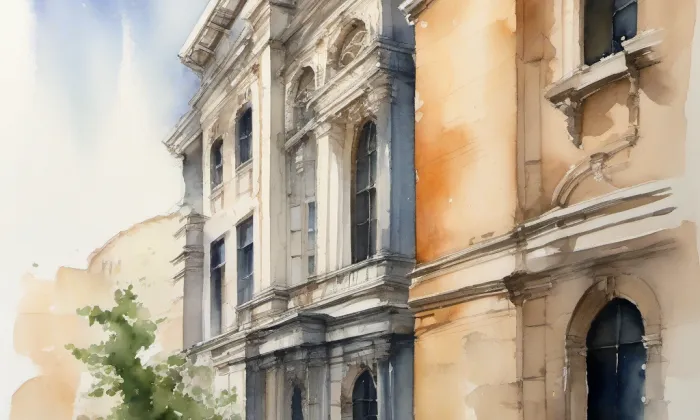 Husův dům (Praha 1) – akvarel