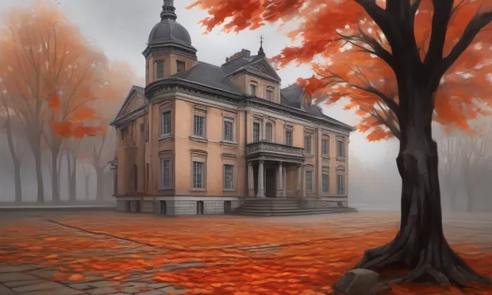 Kamenná kašna v Kutné Hoře – autumn