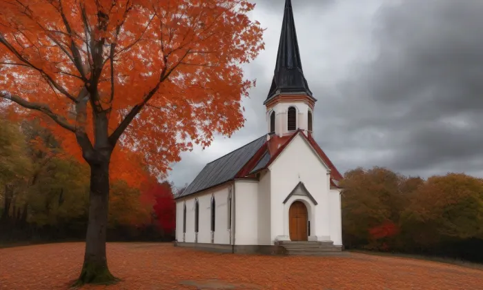 Kaple svatého Isidora – podzim