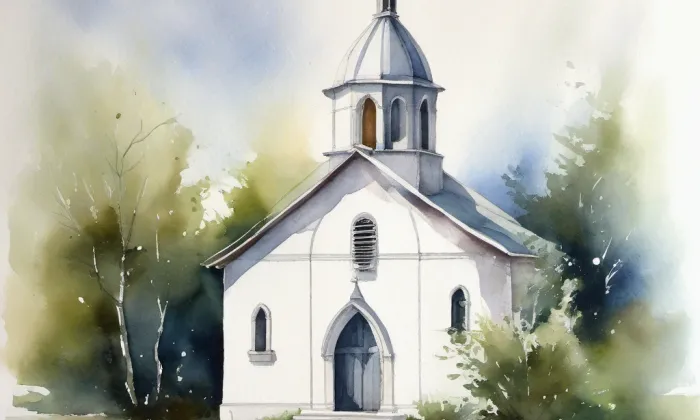 Kaple svatého Josefa – akvarel