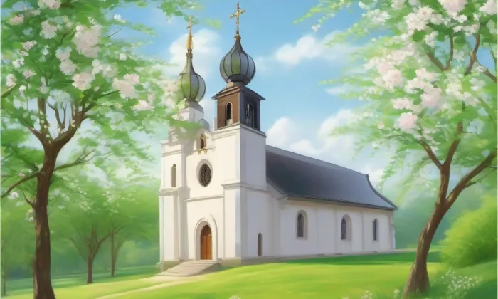 Kaplička svaté Barbory – jaro