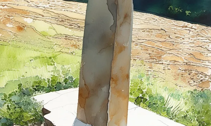Milník (Líšnice, 1000140876) – akvarel