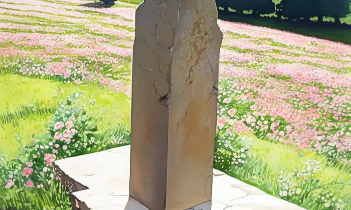 Milník (Líšnice, 1000140876) – jaro