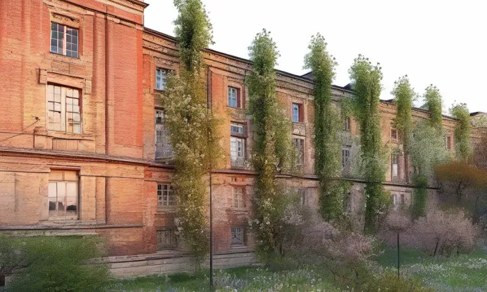 Neumannova přádelna – jaro