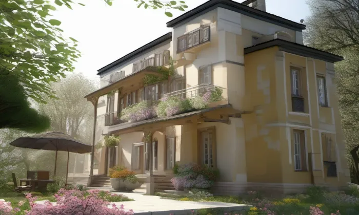 Neumannova vila – jaro