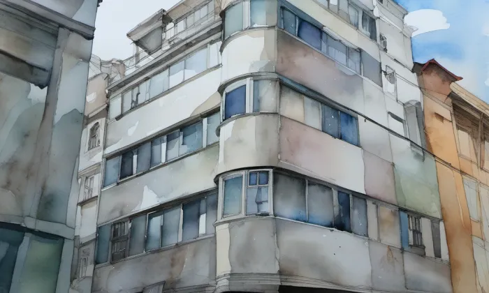 Obchodní dům U Sedláků – akvarel