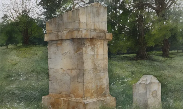 Pamětní kámen (Opatovice, 1000144930) – akvarel