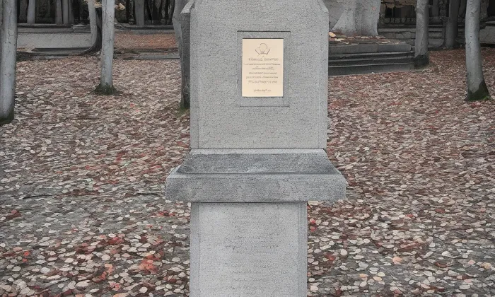 Pomník Šimona Nitzky – podzim