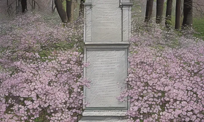 Pomník Šimona Nitzky – jaro