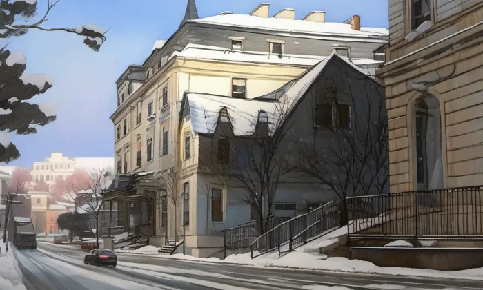 Praha Masarykovo nádraží – zima