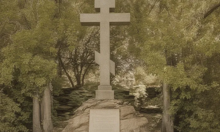 Pravoslavný kříž v Dlouhé Loučce – historická rekonstrukce