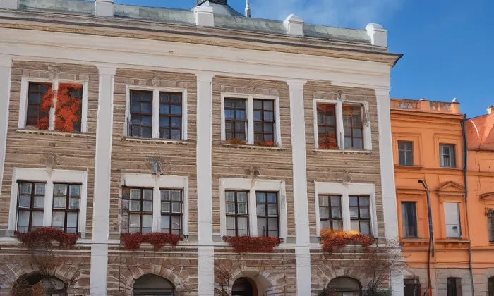 Radnice v Telči – podzim