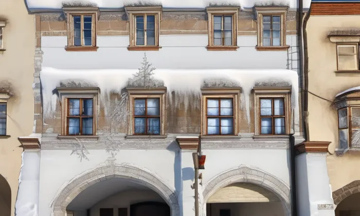 Regentský dům v Kroměříži – zima