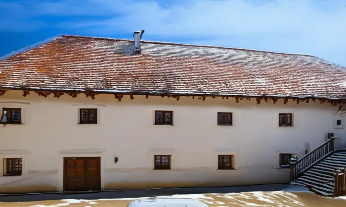 Sýpka u dubečské tvrze – zima